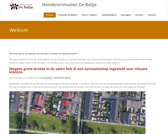 Hondentrimsalon De Balije Logo